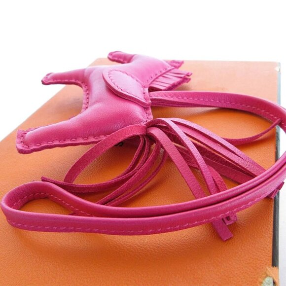 Auth HERMES Rodeo PM charm Rose purple Agneau Milo - Picture 9 of 16